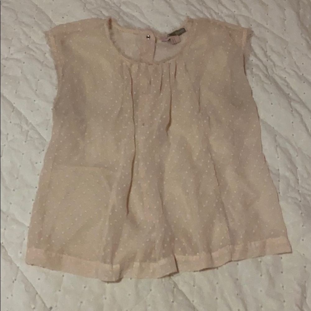 ballet pink sheer top